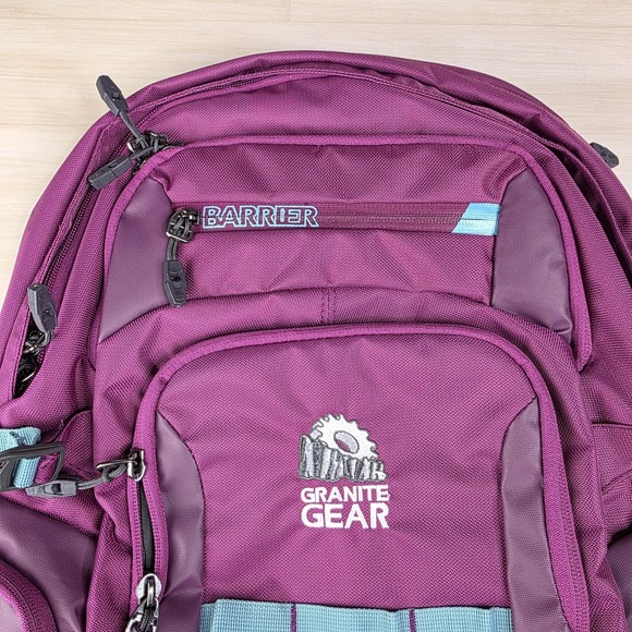 Granite Gear Superior Barrier Backpack Purple Day Pack Hiking Purple Clean - Picture 4 of 11